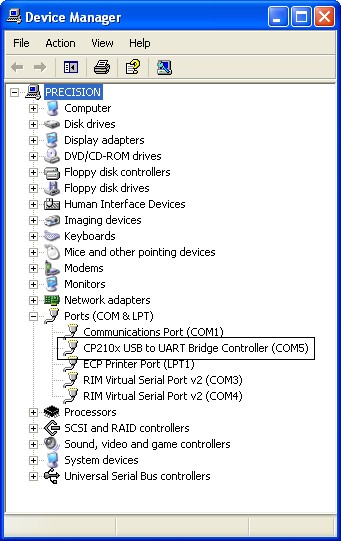RS-485 serial port installs in Device Manager on Windows OS